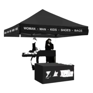 10x10ft 10x15ft Promotional Trade Show Tent Waterproof Windproof Polyester Aluminum Frame Offset Printed Custom Outdoor