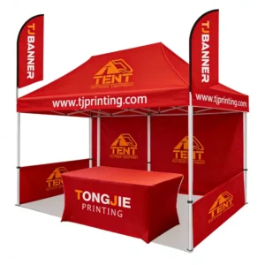 10x10ft 3x3m Pop-Up Canopy Tent, Custom Logo Print, Outdoor Waterproof Event Tent, Trade Show