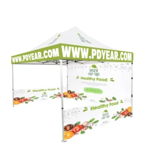 10x10ft 3x3m Portable Waterproof Folding Pop-Up Gazebo Awning for Outdoor Events and Advertising