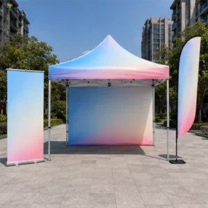10x10ft 3x3m Portable Waterproof Oxford Fabric Marquee Tent with Windows and Door