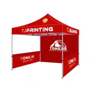 10x10ft Advertising Shade Tent with Custom Logo, Wind and Rain Resistant, Oxford Storage Bag