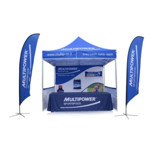10x10ft Aluminum Waterproof Folding Gazebo Pop-Up Canopy Trade Show Tent