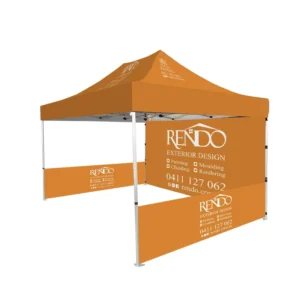 10x10ft Canopy Tent, 600D Polyester, UV Resistant, Full Color Printing for Farmers Markets and Events