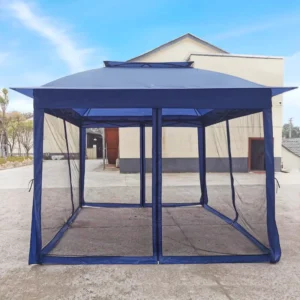 10x10ft Commercial Trade Show Canopy Foldable 3.3×3.3m Mesh Garden Event Tent
