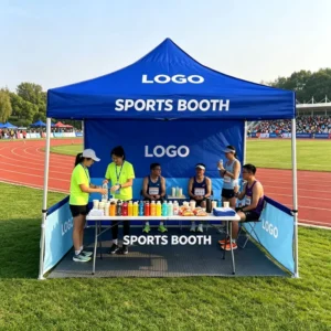 10x10ft Custom Logo Canopy Tent 600D Oxford Waterproof Aluminum Frame Outdoor Trade Show Booth
