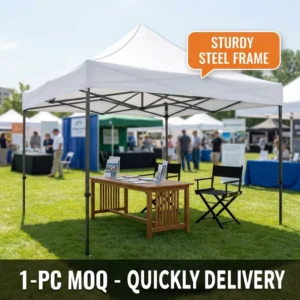 10x10ft Custom Steel Canopy Pop-Up Advertising Tent with Oxford Cloth and Trade Show Display