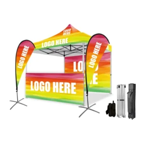 10x10ft Customized Logo Canopy Easy Setup Portable Folding Tents Outdoor Waterproof Event Trade Show Pop up Tent
