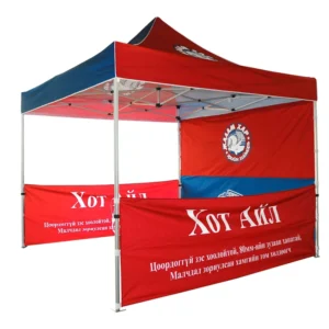 10x10ft Foldable Pop-up Canopy Tent Custom Logo Printed for Outdoor Commercial Events