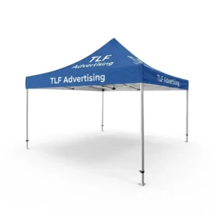 10x10ft Full-Color Printed Gazebo Aluminum Hexagonal Frame Custom Logo Canopy Tent for Events and Trade Shows