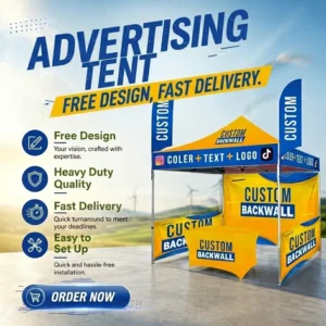 10x10ft Large Aluminum Frame Outdoor Advertising Trade Show Canopy Pop-Up Exhibition Tent