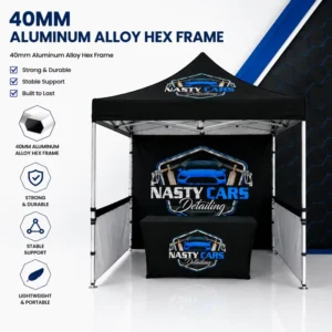 10x10ft Outdoor Pop up Canopy Tent Custom Logo Waterproof 300D Oxford Heavy Duty Aluminum Frame Trade Show Event Advertising