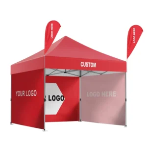 10x10ft Pop up Canopy Tent Adjustable Heights Trade Show Tent Outdoor Folding Marquee Gazebo Aluminum Frame Tent