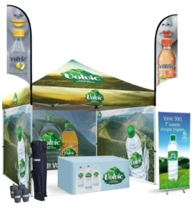 10x10ft Steel Pop-Up Canopy Advertising Tent for Trade Shows and Outdoor Events
