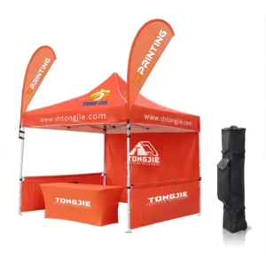 10x10ft Trade Show Tent 600D Oxford Waterproof Windproof Aluminum Frame Tradeshow Giveaways Custom Printing Outdoor