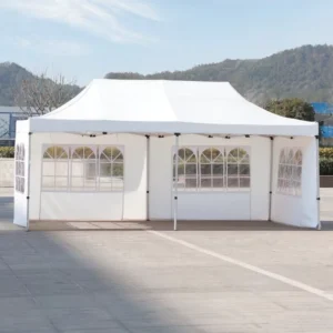 10x15FT Custom Pop-Up Trade Show Gazebo Canopy Tent for Home Parties and Outdoor Activities