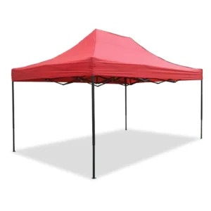 10x15FT Pop-Up Outdoor Trade Show Tent, Steel and Aluminum Frame, Oxford Cover, Rainproof Side Fabric