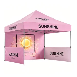 10×20 FT Aluminum Frame Pop-Up Canopy Tent Outdoor Exhibition With Sidewall