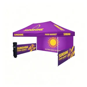 10×20 FT Aluminum Frame Pop-Up Canopy Tent for Trade Shows and Exhibitions Custom Logo Portable With Sidewalls