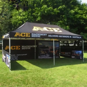 10×20 Industrial Commercial Gazebo Tent 3×6 with Sidewall Outdoor Folding Pop-up Canopy Tent for Trade Shows