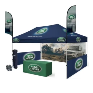 10×20 Outdoor Aluminum Pop-Up Trade Show Canopy Tent, Custom Printed