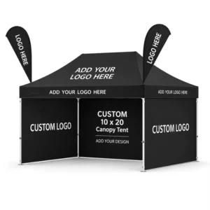 10×20 Oxford PVC Double Outdoor Tents Events Canopy Pop Tent Trade Show Advertising Tent