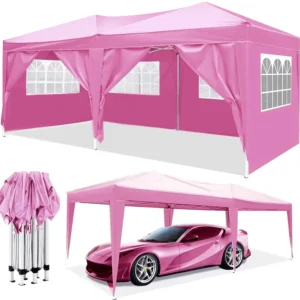 10’x20′ Pop up Canopy Outdoor Portable Party Folding Tent with 6 Removable Sidewalls
