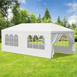 10’x20′ Summer Waterproof Oxford Fabric Outdoor Canopy Party Wedding Tent Double Layer Garden Gazebo