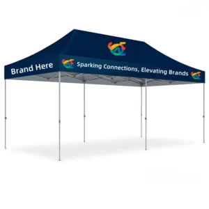 10×20 Trade Show Heavy Duty Folding Tents Indoor Pop Canopy Market Gazebo for Promotional Advertising Brands