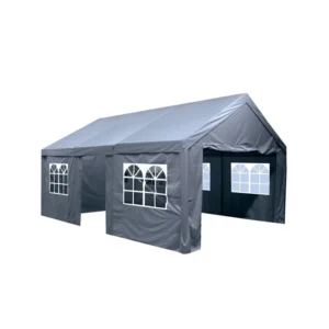 10’x20′ White Wedding Tent Shelter Heavy-Duty Outdoor Party Canopy Carport Waterproof UV-Resistant Windproof Four-Season