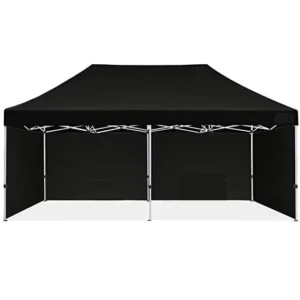 10×20 ft Aluminum Frame Oxford Fabric Canopy Tent, UV- and Waterproof, Folding, Trade Show and Glamping