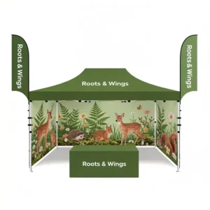 10x20ft 3x3m Marquee Tent with Easy-Up Aluminum Frame, Foldable Gazebo Canopy