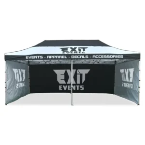 10x20ft Advertising Tent with Tablecloth Flag Folding Pop-Up Design for Outdoor Events Trade Shows Custom Logo Printing Aluminum