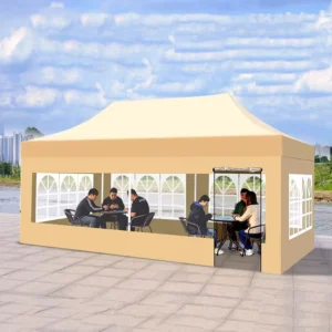 10x20ft House Shaped Wedding Tents with Windows Glamping Tents Transparent Camping Outdoor Heavy Duty Tents for Events Outdoor