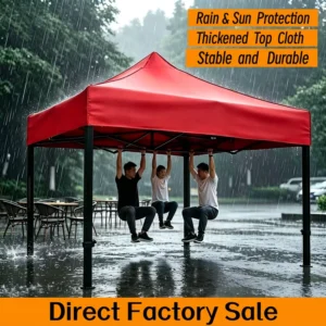 10x20ft Pop-Up Canopy Tent Waterproof UV Protection Rustproof Powder-Coated Steel Frame