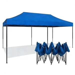 10x20ft Portable Pop-up Tent Outdoor Waterproof Polyester Canopy Folding for Commercial Party Trade Shows and Resorts Use