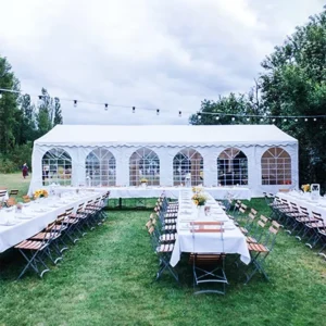 10×30 20×30 20×40 White Chapiteau Outdoor Wedding Party Tent with Clear Roof for 200 300 500 800 People