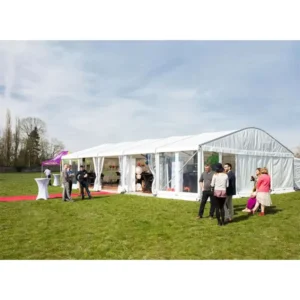 10×30 Heavy Duty Wedding Exhibition Party Tents for 200 People Outdoor Events with Aluminum Alloy Poles Waterproof All Seasons