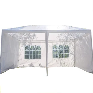 10x30FT 10x40FT Pop-Up Marquee Tent with 3 Side Walls, Waterproof Outdoor Wedding Party Event Canopy Gazebo