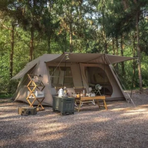 12 Inflatable Oxford One Bedroom Tent Outdoor Camping Foldable Portable Thickened Rainproof Four-Season Gear