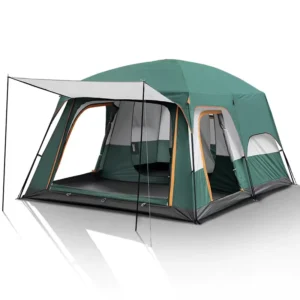 12-Person Waterproof Portable Extra Large Double-Layer Tent with Two Rooms and One Hall