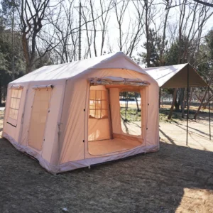 12 Sqm Large Inflatable 420D Oxford Fabric Tent Outdoor Glamping House Two Bedroom One Living Room Design