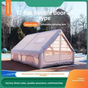 12-Square-Meter Portable Inflatable Tent Waterproof Thickened Oxford Fabric Roof Privacy-Protecting Single-Layer