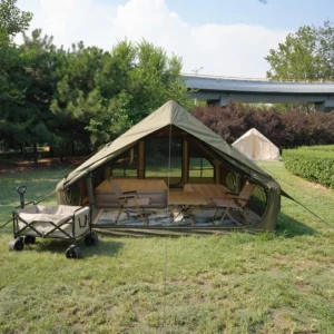12 Square Meter Two Bedroom Inflatable Tent 5 8 People 300D Oxford PVC Air Column Waterproof Quick Setup Portable Four Season