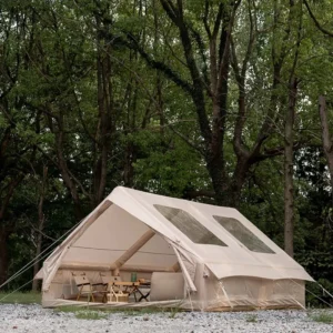 12 Square Meters A-Frame Oxford Camping Inflatable Tent 2 Big Skylight