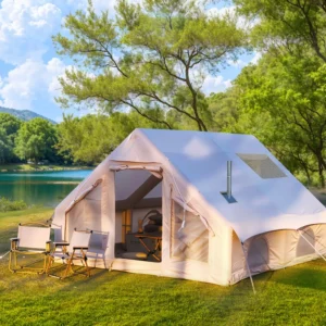 12 Square Meters Luxury Waterproof PVC Inflatable Tent 300x400x200cm 4-Season Quick Automatic Opening Portable Folding Outdoor