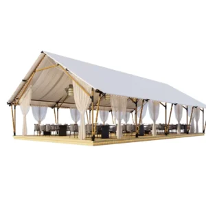120sqm Aluminum PVC Four-Season Event Tent with Straight Bracing Type for Outdoor Events Restaurants Entertainment
