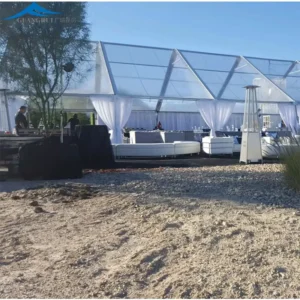 12m X 15m PVC Waterproof Fireproof Party Wedding Tent for 250 People with Clear Roof Marquee