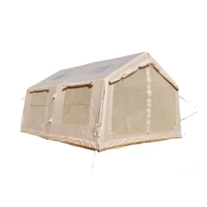 12sqm Inflatable Air Tent Camping 4 Person Extra Large Glamping Waterproof Oxford Quick Setup Roof Tent 3-Season