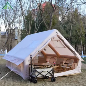 12sqm Inflatable Air Tent Camping Outdoor Waterproof Four season Foldable Lightweight Luxury Glamping Two Bedrooms Tent for