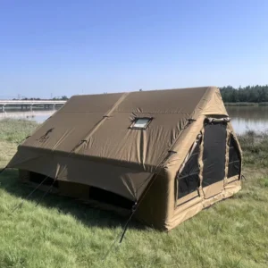 12sqm Luxury Portable Outdoor Camping Inflatable Tent Waterproof Oxford Fabric House Shape Inflatable Shelter